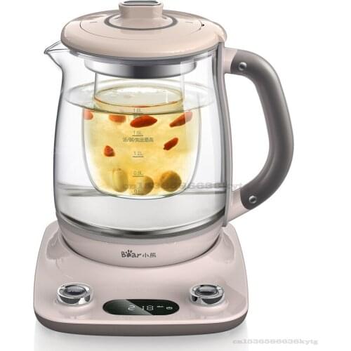 220V/1200W Health Pot Birds Nest Pot Glass Electric Kettle 1.8L Capacity Make Porridge and Soup Intelligent Electric Stew Pot