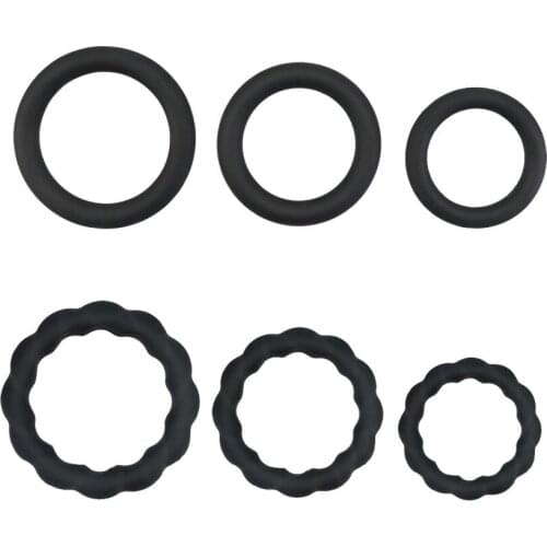 3PCS/set Penis Ring Ejaculation Delay Cock Rings Dick Erection Cockring Male Chastity Adult Sex Toys For Men Lock Sperm Trainer