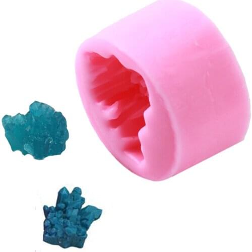 3D Crystal Column Silicone Molds Ice And Snow Iceberg Silicone Fondant Mold Candy Mould Chocolate Moulds Cake Tools