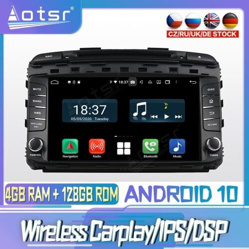 Android 10 PX6 128G For KIA SORENTO 2015 2016 Carplay DVD GPS Navigation Auto Radio Stereo Video Multimedia Player HeadUnit 2din