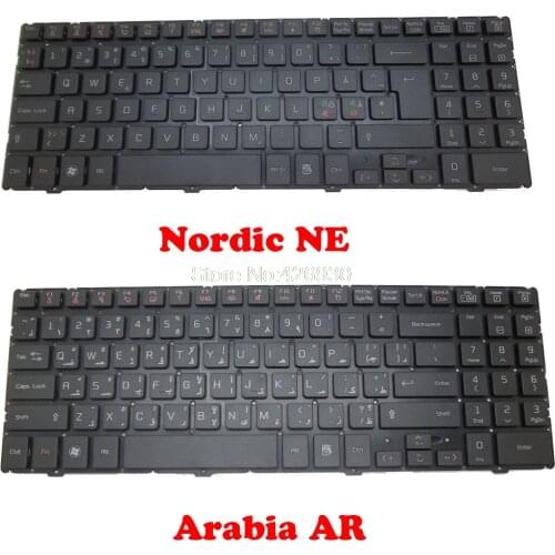 Arabia AR Nordic NE Keyboard For LG A530 2B-03040Q100 AEQLMW00010 A530-D A530-T A530-U QLM NO Frame