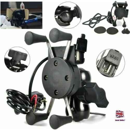 Cell Phone Holder Motorcycle Bike Handlebar 3.5-6 Inch Phone Mount Holders USB Charger Mobile Phone Stand Dropshipping New