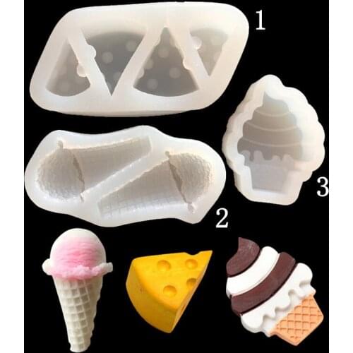 Ice Cream Cheese Soap Mold Craft Rose Silicone Soap Making Mould Cake Candle Resin Handmade Mold