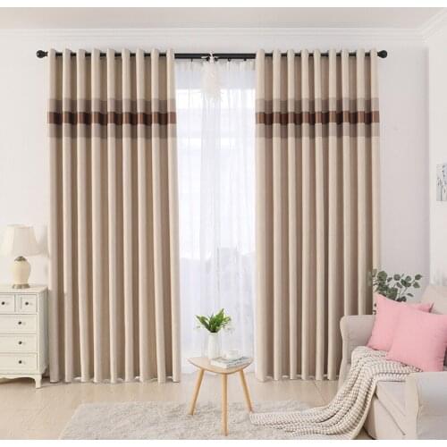 Customized Finished Curtain Thickened Blackout Curtain Cloth Chinese American Home Project Curtains for Living Room Bedroom