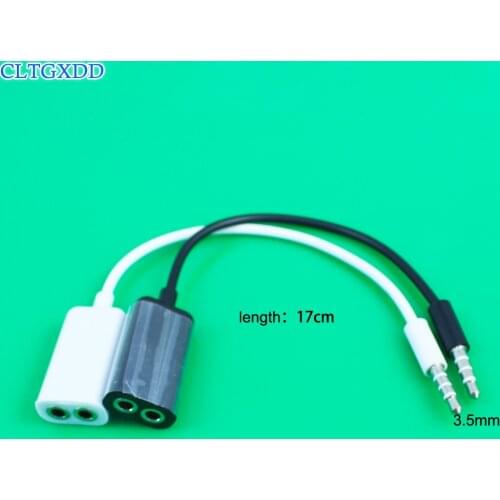 Jack 3.5 mm to Dual 3.5mm Cable male to Female Audio cables Splitter adapter two lovers Plug Stereo earphone For iphone samsung