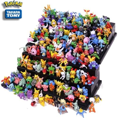Pokémon Pikachu elf dolls 144 Pokemon Q version small ornaments dolls Hand-made gashapon toys Micro landscape characters
