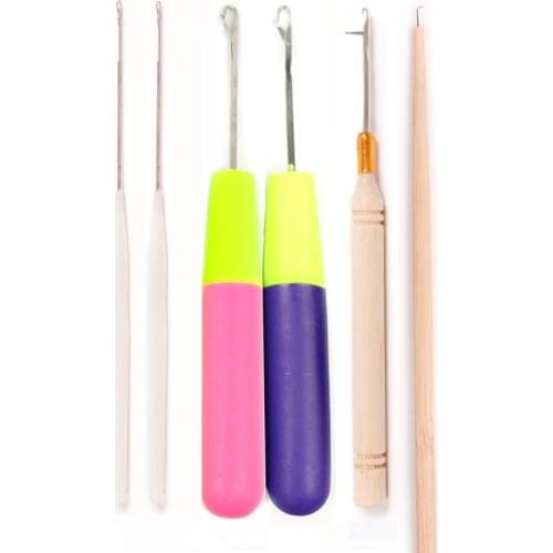 Braiding Latch Hook Crochet Hook Set Plastic Crochet Needle Crochet Kit Knitting Crochet Set Braid Craft Hair Extensions Tool