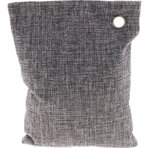 Bamboo Charcoal Natural Air Purifying Freshe Bag Odor Eliminator Gray