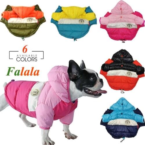 Autumn Winter Pet Clothes For Dogs Waterproof Hooded Dog Coat Jacket Warm Puppy Pet Clothing Chihuahua French Bulldog Clothes