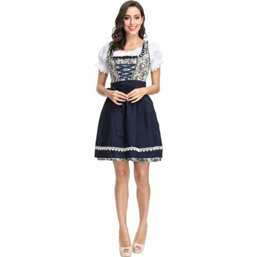 Sexy Ladies Germany Oktoberfest Carnival Party Beer Girl Costume Bavarian Traditional Festival Wench Dirndl Dress