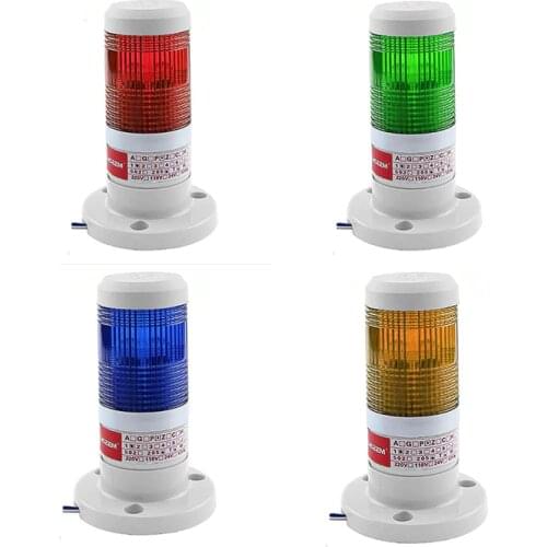 LED Industrial red Yellow blue green Signal Tower Warning Lamp Stack Light Alarm Apparatus 12V 24V 110V 220V
