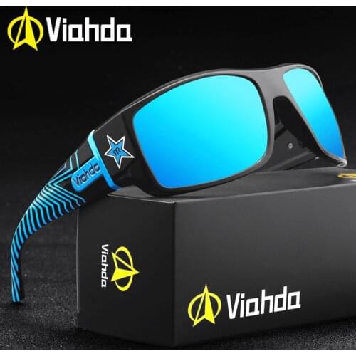VIAHDA Men Polarized Sunglasses Driving Sport Sun Glasses Fashion For Men Women Sun Glasses Travel Male Female Square Color