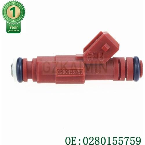 High performance Red 30 lbs/hr FUEL INJECTORS 94 54 556- 9454556 0280155759 0280 155 759 for VW G40 G60 for VAG turbo K-M