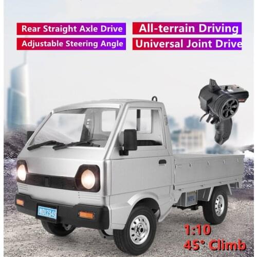 Rear Straight Axle Drive RC Truck 1:10 45 Degree Climbing All-terrain Driving Adjustable Steering China classic rc pick-up truck