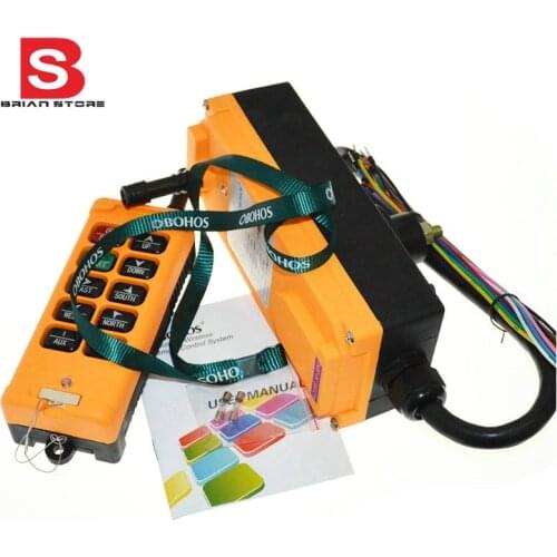 10 Channels One Speed industrial wireless Truck Hoist Crane Winch Radio Remote Control System Controller