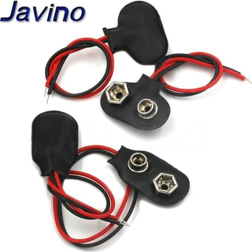 10pcs 9V Battery Snap Connector clip Lead Wires holder