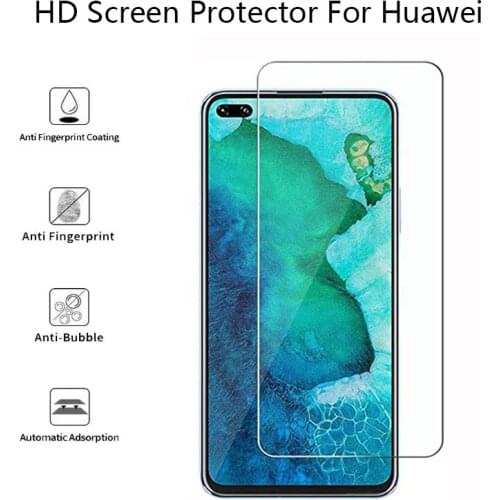 2Pcs 2.5D HD Protective Glass For Huawei Nova 7i 6 SE Screen Protector Tempered Glass Sheet Front Film