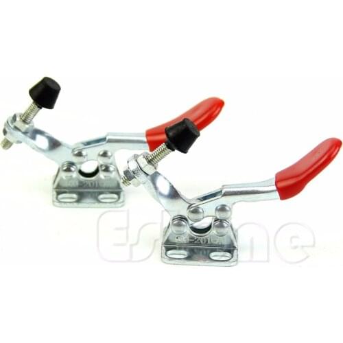 2Pcs Toggle Clamp GH201A 201A Horizontal Clamp Hand Tool Nice Gifts