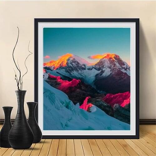 5D Full Drill diamond painting mountain landscape diamond embroidery on the photo products handicrafts Home decorations Crafts