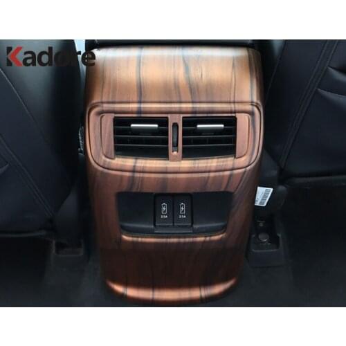 For Honda CRV CR-V 2017 2018 2019 2020 2021 Armrest Rear Air Conditonnal Vent Cover Trim Decoration Frame Interior Accessories