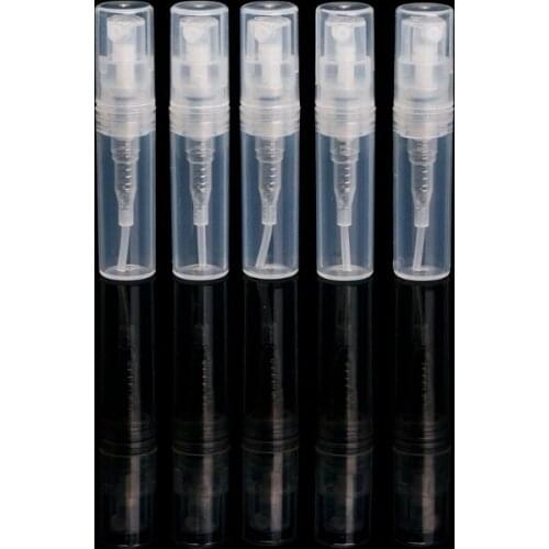 2021 New 2ml Small Plastic Perfume Spray Empty Bottles Cosmetic Containers Spray Bottle