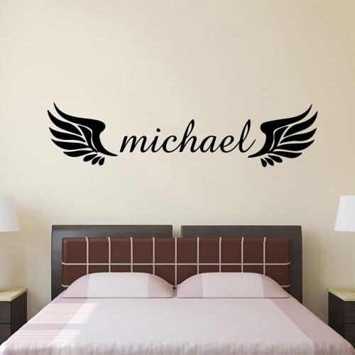 Exquisite Custom name Wall Sticker Removable Self Decor Living Room Bedroom Removable Art Decoration DIY Home Decor