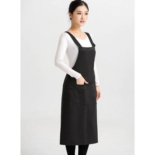 Beauty salon nail shop technician work clothes long apron overalls pet shop soft antifouling