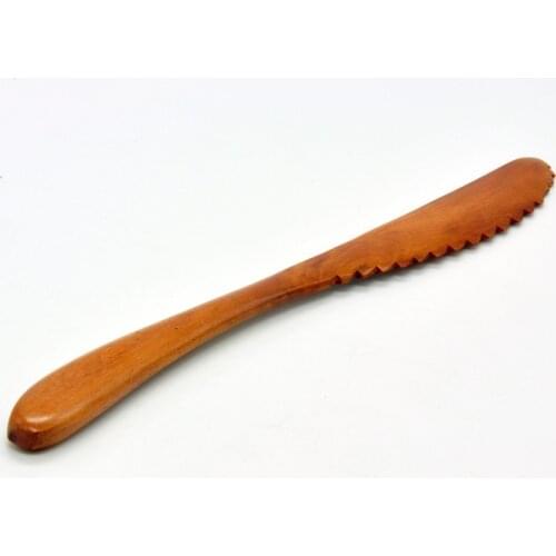 2Pcs/lot Wood Cake Serving Knife Safe Fruit Cutter Japanese Kitchen Knives