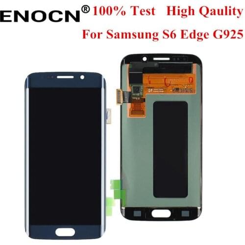 ORIGINAL 5.1'' SUPER AMOLED Display for SAMSUNG Galaxy S6 edge LCD G925 G925I G925F Touch Screen Digitizer free shipping