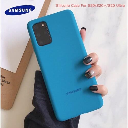 Original Samsung Galaxy S20 Note 20 Ultra S20 Plus Silicone Case Liquid Full Protective Soft-Touch Back Cover For S20 Ultra S 20
