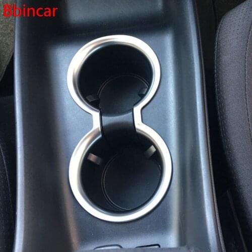 Bbincar ABS Matte or Black Front Water Cup Holder Frame Cover Trim Accessories Car Styling For Toyota Prius XW50 2016 2017