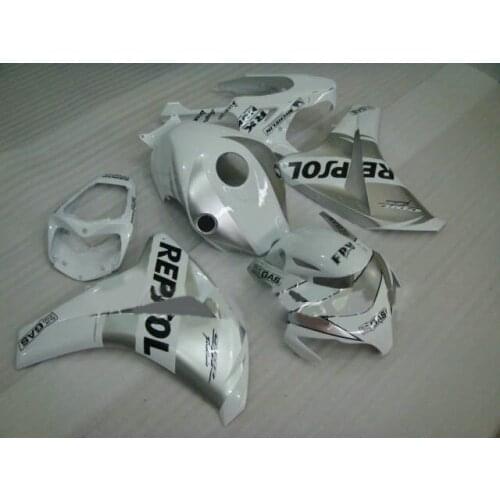 Injection Complete Fairings For (hd) CBR1000 CBR1000RR 08 09 10 11 2008 2009 2010 2011 Silver white repsol