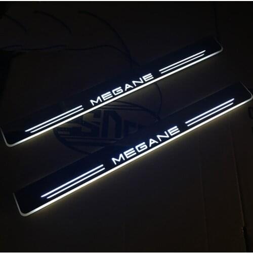 Welcome Pedal Lights For Renault Megane 3 III 4 IV Pedal car Door Sill Pathway Lamps led thresholds scuff plates auto Avante md