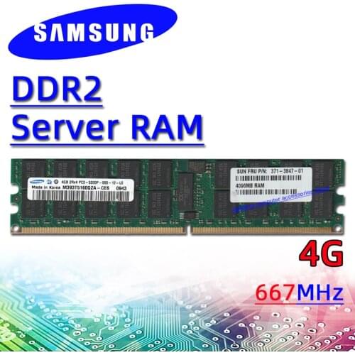 Samsung ddr2 4GB 667MHz Server Memory RAM PC2 5300P REG ECC 8GB