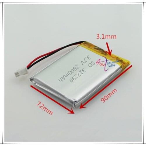 XHR-2P 2.54 2800 Ma 317290 3.7V polymer lithium battery DIY mobile power supply