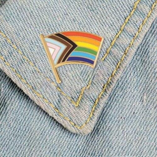 Love Pride Rainbow Pins Gay Enamel Pin Flags Pencil Sheep Brooches Intersex Badge Clothes Lapel Pins Couple Jewelry Gift