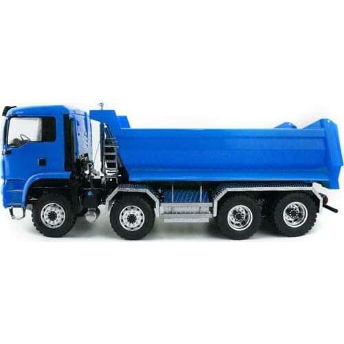 1/14 LESU 8*8 RC MAN Front Hydraulic Lifting Dumper Truck Painted Model Sound THZH0486-SMT4