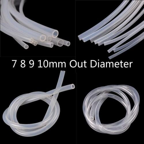 1Meter Food Grade Transparent Silicone Rubber Hose Flexible Silicone Tube Air Pump Line For Fish 5x7mm 5x8mm 6x8mm 6x9mm 8x10mm