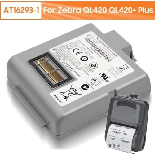100% Original Replacement Battery AT16293-1 For Zebra QL420 QL420+ Plus Genuine Rechargable Battery 4200mAh