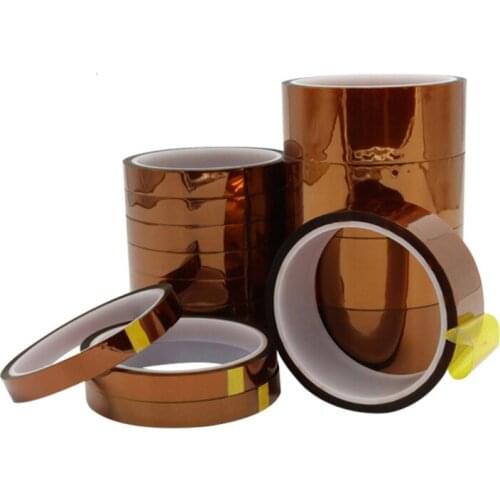 2/3/4/5/8/10/12/20MM High Temperature Heat Resistant Adhesive Polyimide Tape For Electronic Industry BGA Tap
