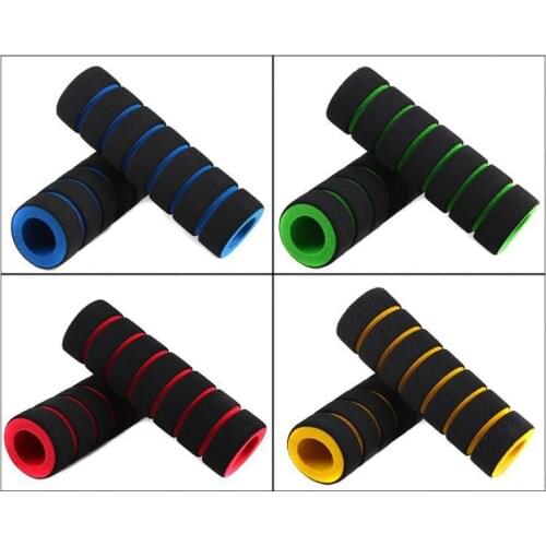 2PCS Bike Racing Bicycle Motorcycle Handle Bar Foam Sponge Grip Cover Non-slip Cycling Riding Bicycle Handlebars Grips A30528