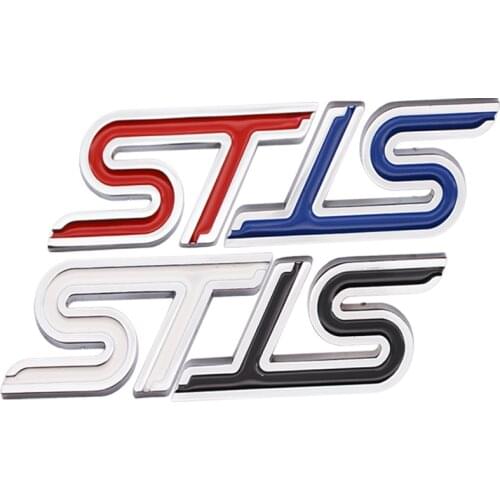 3D Car Sticker ST Logo Auto Emblem Sport Badge Decal For Ford ST Fiesta EcoSport ESCORT Ranger Mondeo Mustang FOCUS 2 3 4 5