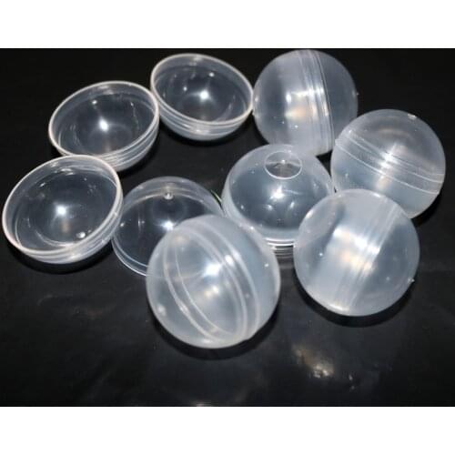 50Pieces/Lot Diameter:32mm Empty Plastic Toy Capsule Egg shell Plastic Ball For Vending Machine Round Clear Plastic Capsule