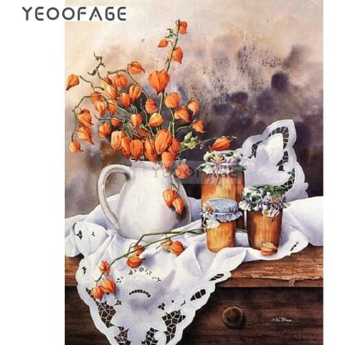 5D diamond Painting Cross Stitch kits diy Diamond embroidery Lantern flower picture Home decor Mosaic pattern wall sticker gift