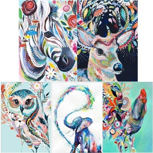 Full diamond animal mosaic round diamond painting diamond embroidery cross stitch kit diamond art rhinestone christmas