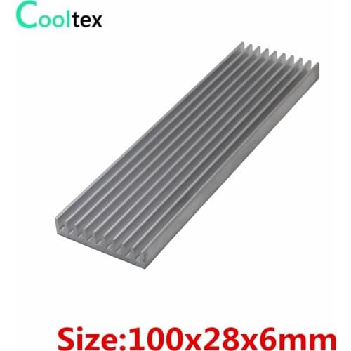 3pcs/lot 100x28x6mm Aluminum Heatsink heat sink radiator for Chip VGA RAM LED IC integrated circuit COOLER cooling