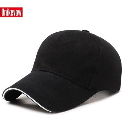 UNIKEVOW 100% cotton Simple style baseball cap For Men And Women High quality Sports Leisure Hats Hip Hop Solid baseball cap