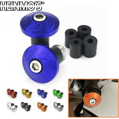 CNC Aluminum Universal Handlebar Grips Bar Ends Slider Motorcycle 7/8'' Handle End Weights Grips Cap Anti Vibration Silder Plug