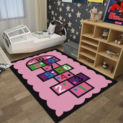 Children games carpet Square Anti-Skid Area Floor Mat 3D Rug Non-slip Mat Dining Room Living Room Soft Bedroom Carpet style-03
