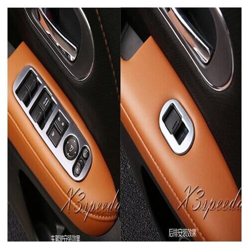 For Honda Vezel HR-V 2014-15 Inner Door Window Handle Holder Switch Cover Free Shipping Chromed 4PCS